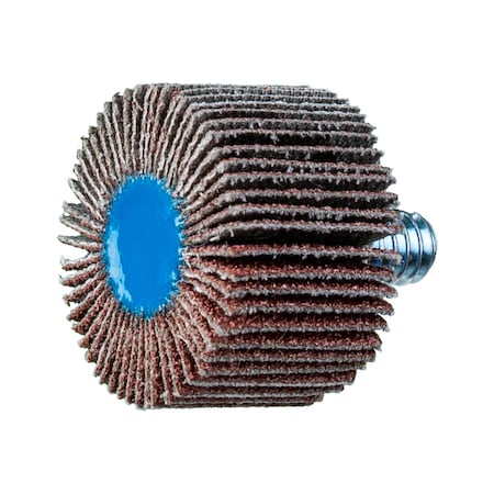 Pferd 1" x 5/8" Quick Change Flap Wheel - 1/4-20 Thread - Aluminum Oxide - 80 Grit 45301